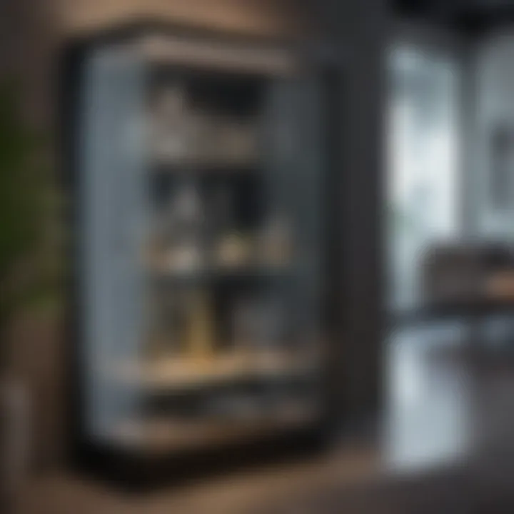 Sleek Glass Panel Cabinet Inspiration