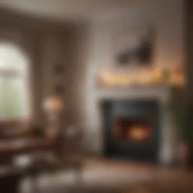 Lighting Enhancements for an Inviting Atmosphere Stylish lighting fixtures complementing the fireplace decor