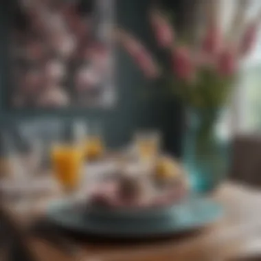 Sophisticated color palette for spring dining decor