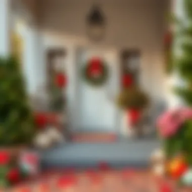 Seasonal Porch Decor Charming porch adorned with seasonal decorations