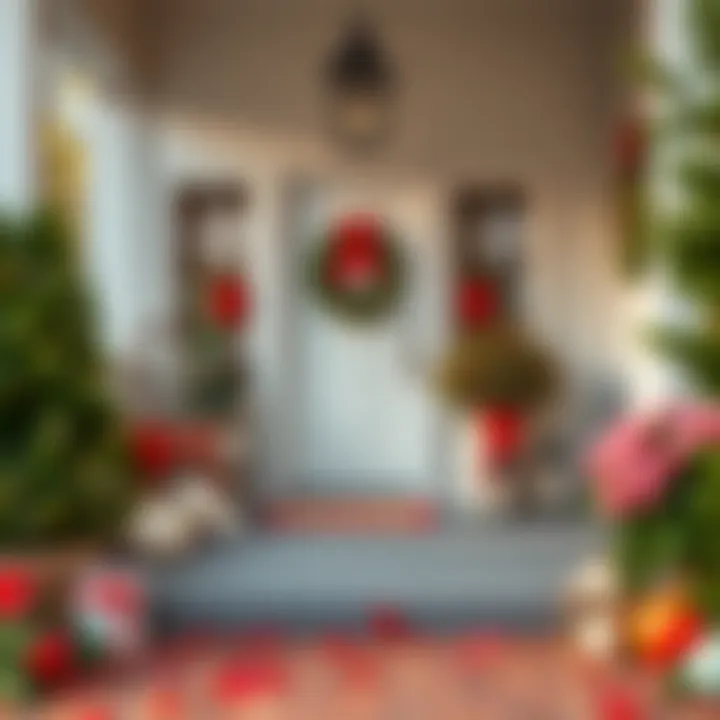 Seasonal Porch Decor Charming porch adorned with seasonal decorations