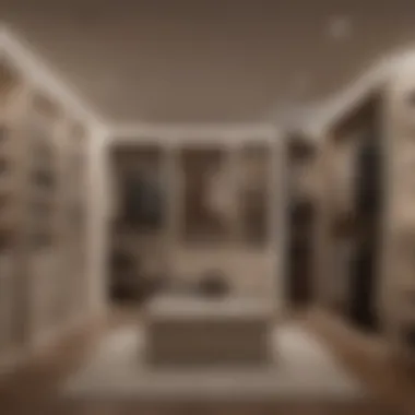 Luxury Wardrobe Organization with Lighting