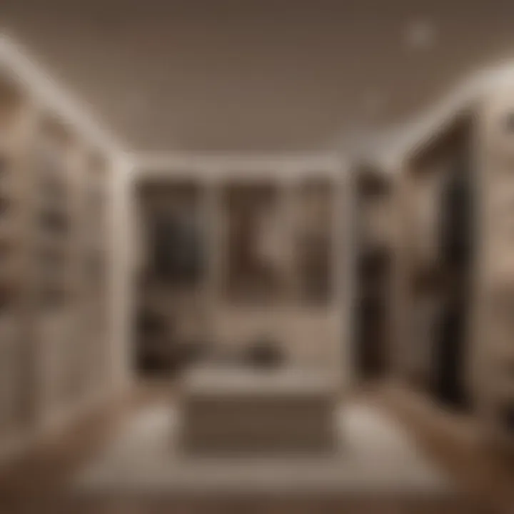 Luxury Wardrobe Organization with Lighting