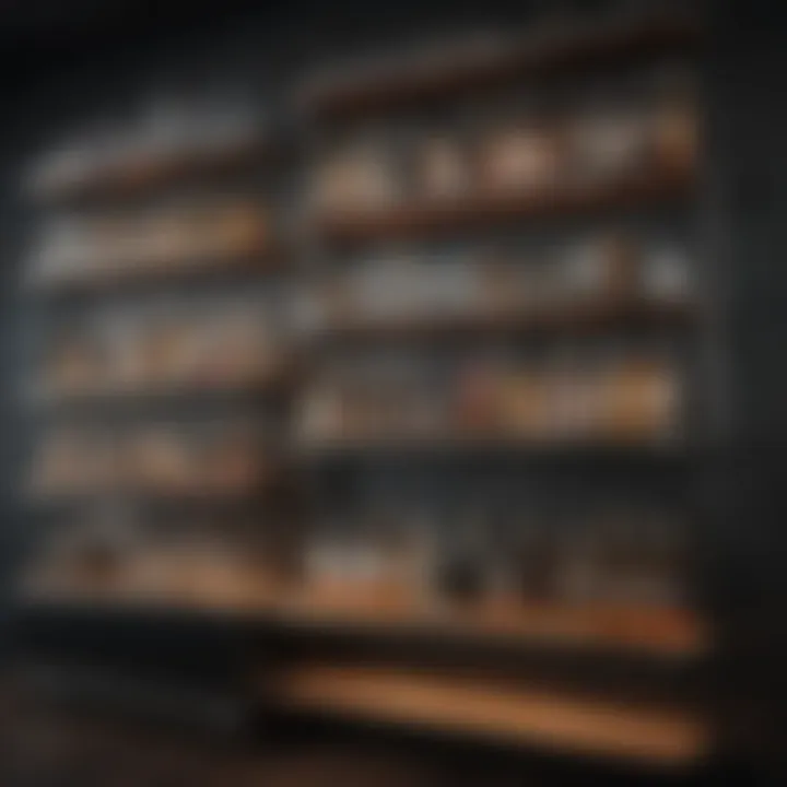 Innovative Rotating Bar Shelving System