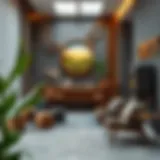 Sustainable interior design showcasing eco-friendly materials