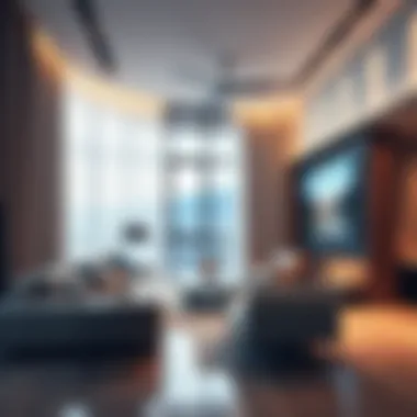 Smart home technology seamlessly integrated into interior design