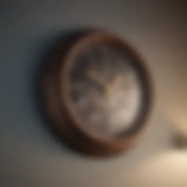 Artistic Wall Clock in Living Room