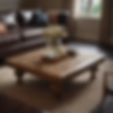 Stylish coffee table with intricate design