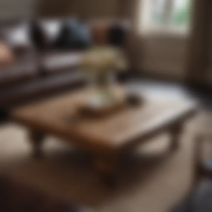 Stylish coffee table with intricate design
