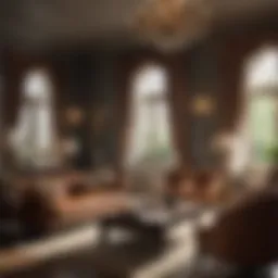 Luxurious living room with elegant furniture and décor