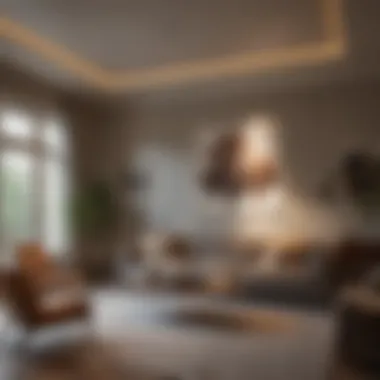 Warm and inviting living room lighting
