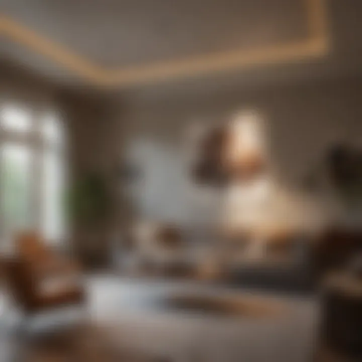 Warm and inviting living room lighting