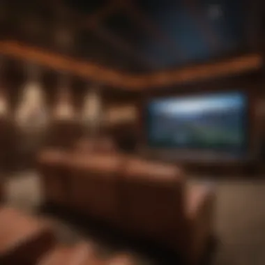 State-of-the-Art Home Theater with Plush Seating