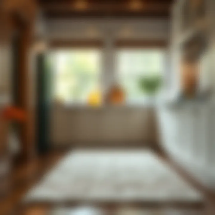 Texture and Design in Kitchen Decor Textured small kitchen runner complementing decor