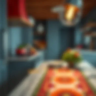 Vibrant Colors Enhancing Kitchen Spaces Vibrant colors of small kitchen runners adding character