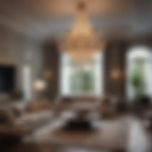 Exquisite Living Room Chandelier Illuminating Elegance