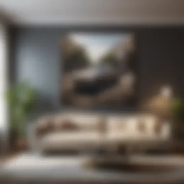 Artistic Wall Art Enhancing Living Room Aesthetics