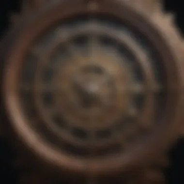 A vintage clock showcasing intricate design details.