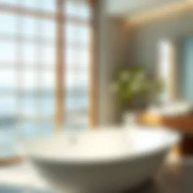 Elegant Freestanding Bathtub Elegant freestanding bathtub in a luxurious bathroom setting