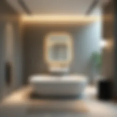 Sleek Modern Bathroom Sleek modern bathroom with minimalist design