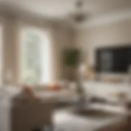 Elegant living room showcasing Benjamin Moore's neutral palette