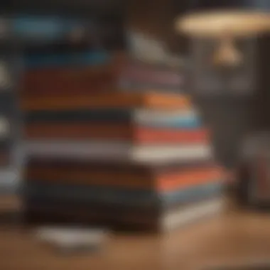 Stack of various genre books symbolizing diversity in book club selections
