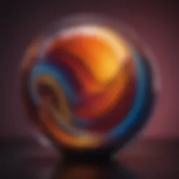 Abstract Artistic Interpretation of Color Psychology