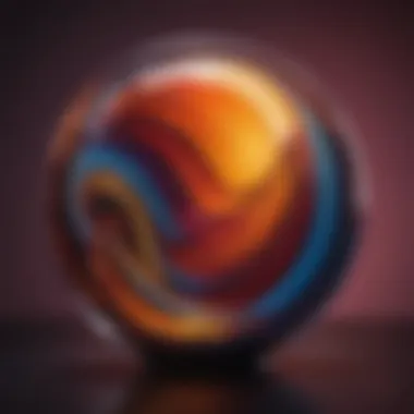 Abstract Artistic Interpretation of Color Psychology