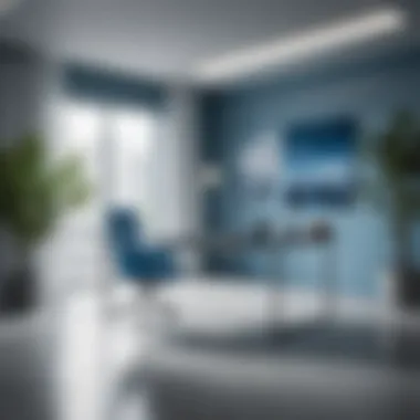 Psychological representation of the calming effects of blue colors