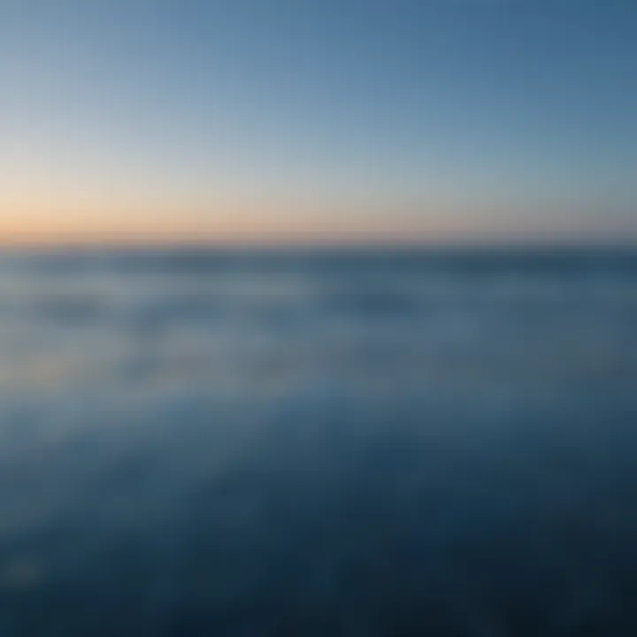 Serene Blue Horizon Reflections