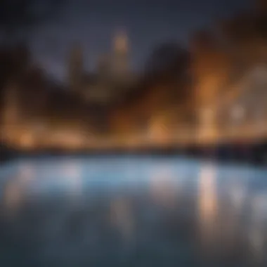 Magical ice-skating rink at Central Park