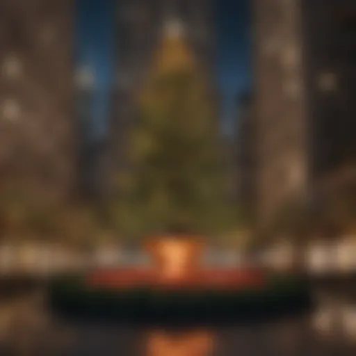 Glowing Christmas tree at Rockefeller Center