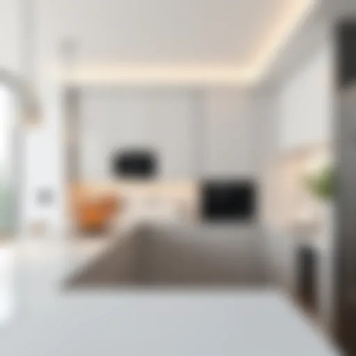 Minimalist Elegance Sleek minimalist kitchen featuring modern appliances and clean lines