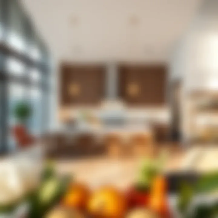 Stylish open-concept kitchen blending indoor and outdoor spaces