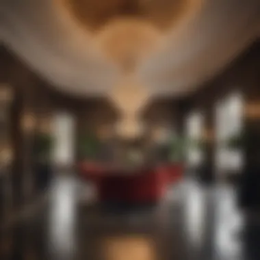 Chic Interiors: The Heart of Design Hotels Elegantly designed interior of a chic Parisian hotel lobby