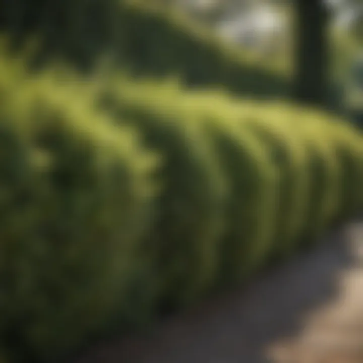 Trimmed Hedge Shrub in Landscape Design