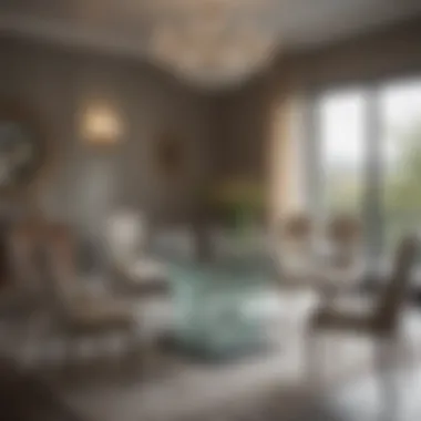 Contemporary Style: The Allure of Glass Tables Stylish glass dining table in contemporary setting