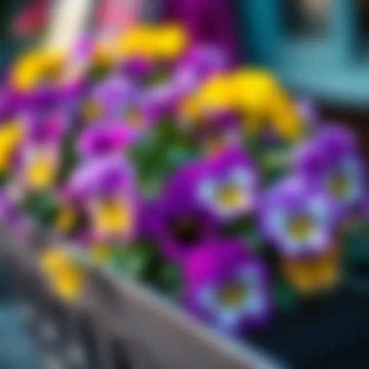 Pansies: A Splash of Color in Early Spring Vibrant pansies in a colorful planter