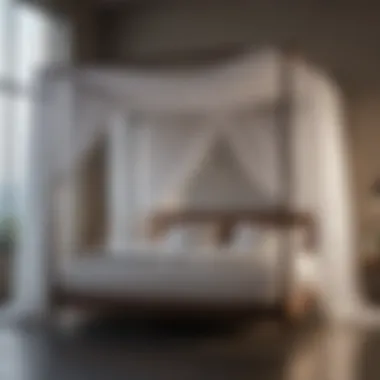 Modern Canopy Bed Design Modern canopy bed with sleek lines and contemporary materials
