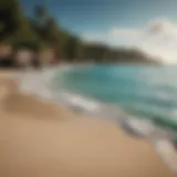 Stunning view of a secluded beach with turquoise waters