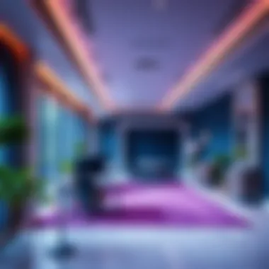 A vibrant office space designed for creativity and productivity