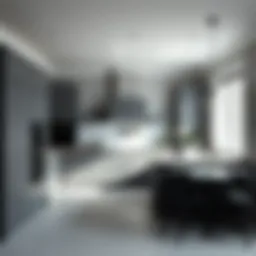 Sophisticated grey kitchen with minimalist decor