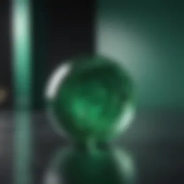 Abstract Emerald Green Art Installation