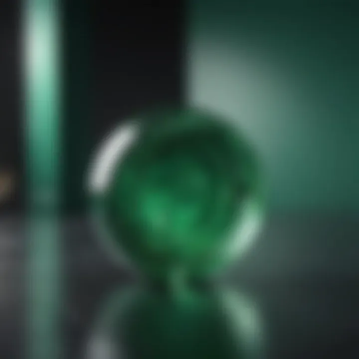 Abstract Emerald Green Art Installation