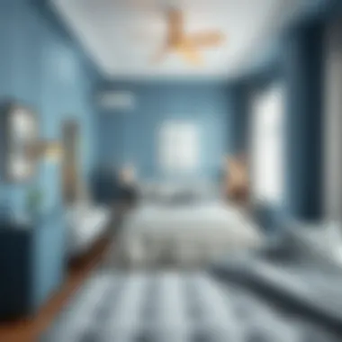 A Serene Blue Bedroom for Calmness Serene blue bedroom with calming decor