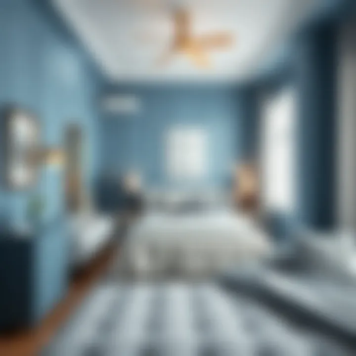 A Serene Blue Bedroom for Calmness Serene blue bedroom with calming decor