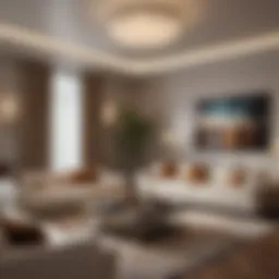 Luxurious living room with modern decor