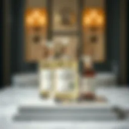 Elegant display of Le Labo hand soap refill bottles