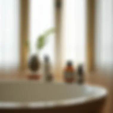 Relaxing bathroom setting featuring Le Labo products