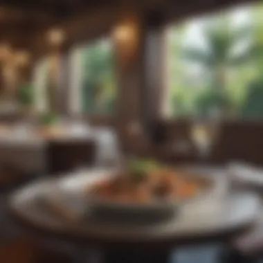 Culinary Excellence Gourmet dining setup with exquisite dishes